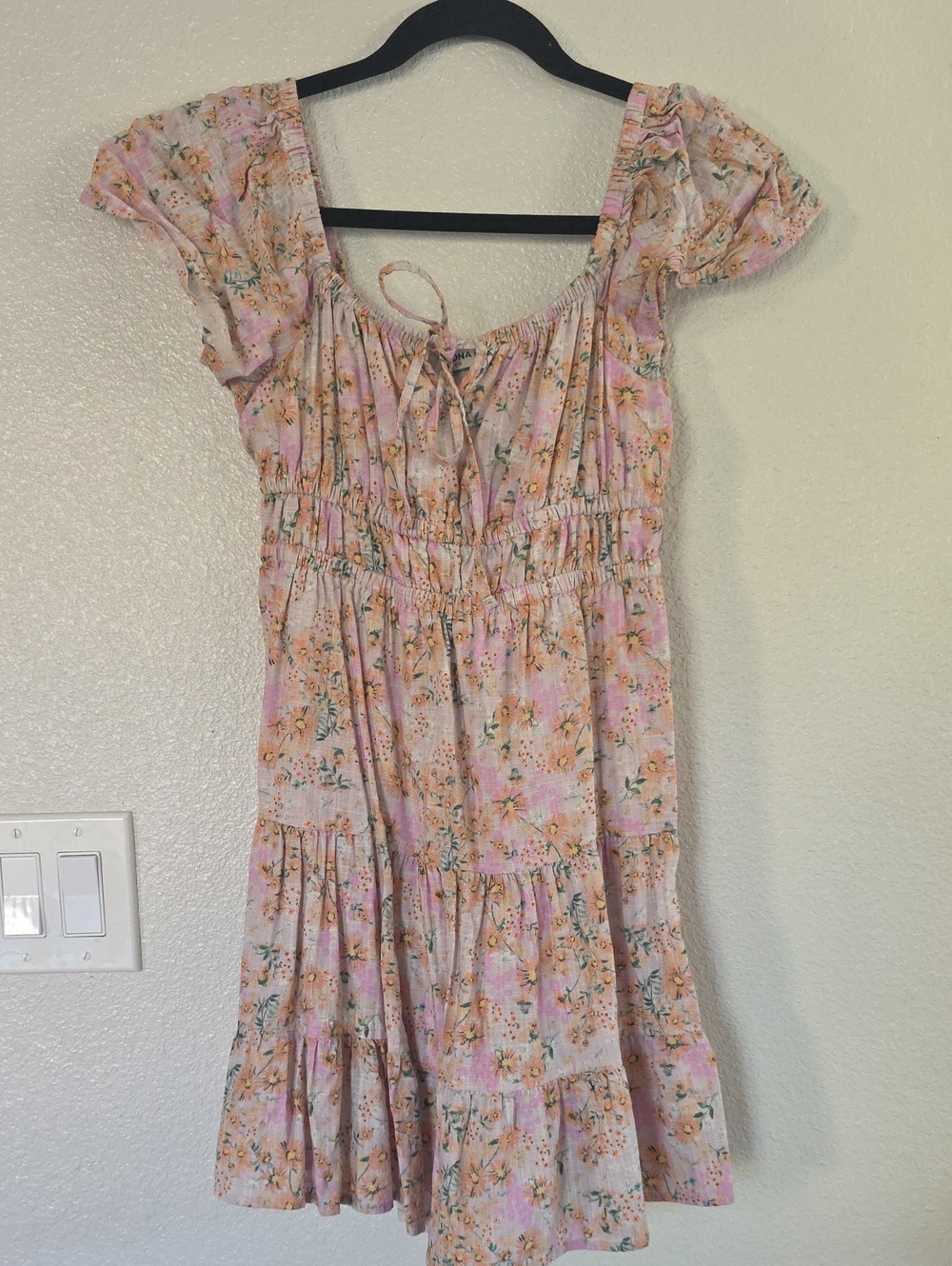Arizona Jean Company Pink Floral Mini Dress